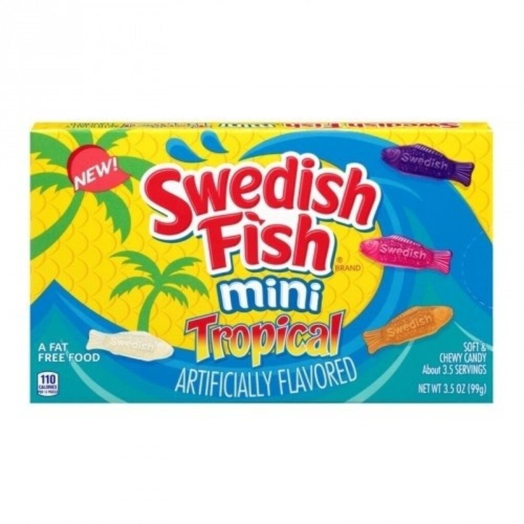 swedish fish mini tropical mellecandies